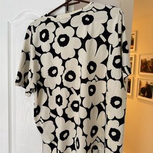 Marimekko Floral Black and White T-Shirt